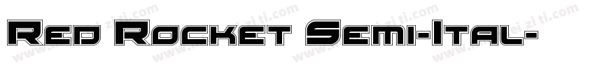 Red Rocket Semi-Ital字体转换